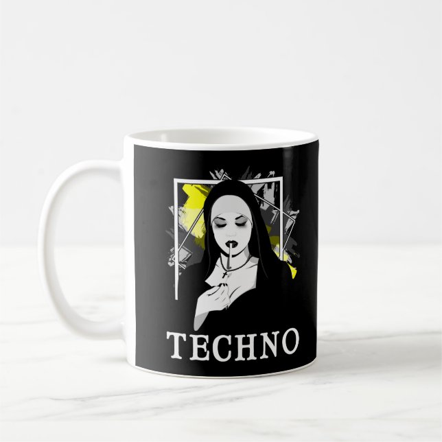 Mug Fumer Techno Nun Religion Électronique Basse Musiq (Gauche)