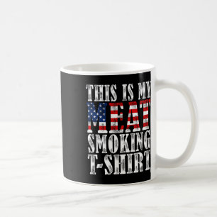 Mug Fumeur De Barbecue Rétro Drapeau Us Vintage C'est 