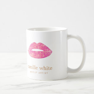 Mug Fun Artiste maquillage fille Lèvres de séquence ro