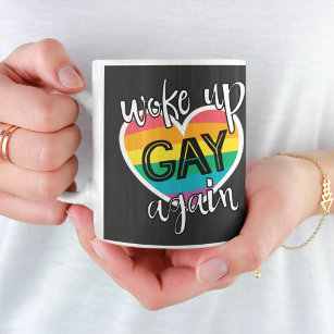 Mug Fun auto-ironique lgbtq fierté réveillé gay à nouv