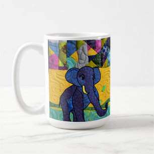 Mug Fun Baby Elephant - Quilt Like Design