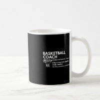 Fun Basketball Coach Définition Coaching Cadeau