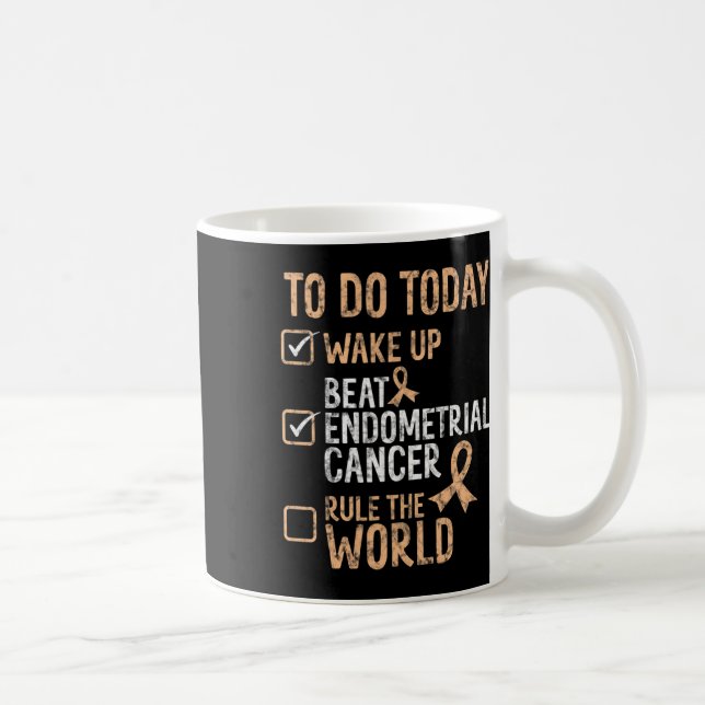 Mug Fun Beat Endometrial Cancer Dirige Le Monde Surviv (Droite)