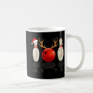Mug Fun Bowling Noël Noël Chapeau Noël Lumières Cadeau