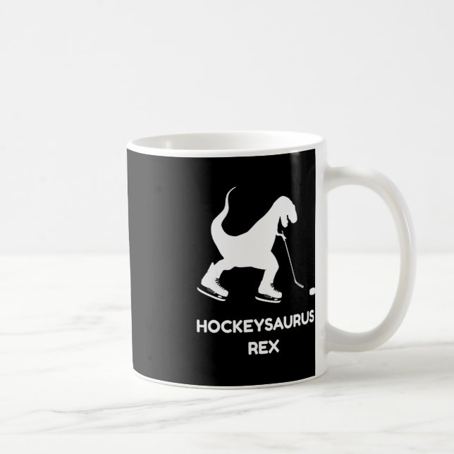 Mug Fun Boys Hockey sur glace T Rex Dinosaur (Droite)