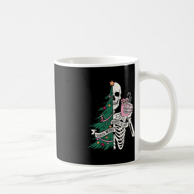 Mug Fun Christmas Sorta Merry Sorta Scandale Skeleton  (Droite)