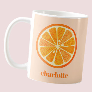 Mug Fun Citrus Orange Slice Personnalisé
