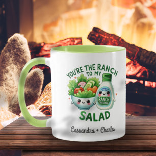 Mug Fun Couple Customisé "Ranch to My Salad"