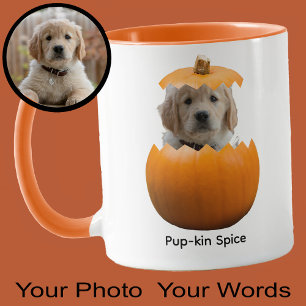 Mug Fun Cute Personnalisé Halloween Citrouille Photo C