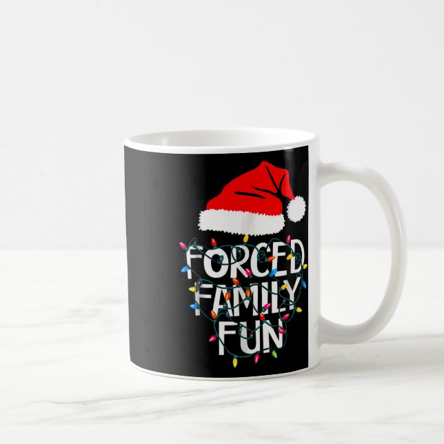 Mug Fun de famille forcé Sarcastique Noël drôle (Droite)
