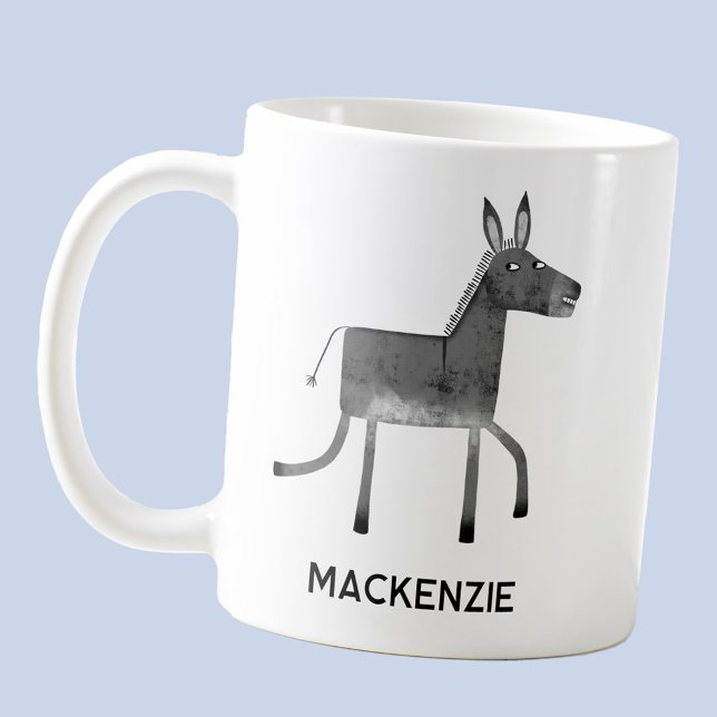 Mug Fun Donkey personnalisé (Fun personalized custom name donkey coffee mug for animal lovers)