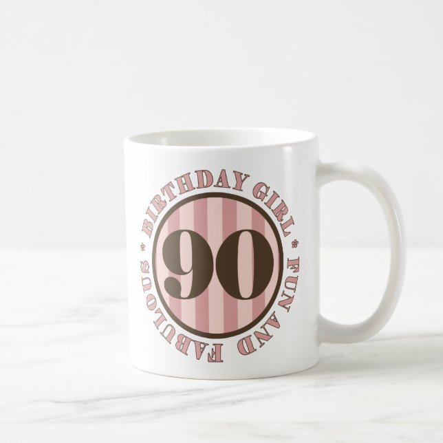 Mug Fun & Fabuleux cadeaux 90e anniversaire (Droite)