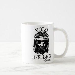 Mug Fun Jesus Pâques Yolo Jk Brb Textes