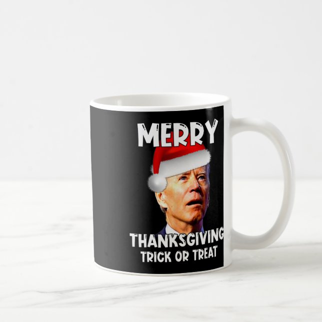 Mug Fun Joe Biden Santa Hat Joyeux Thanksgiving Christ (Droite)
