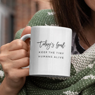 Mug Fun Modern Chic Maman Mère Dire Objectifs Citation