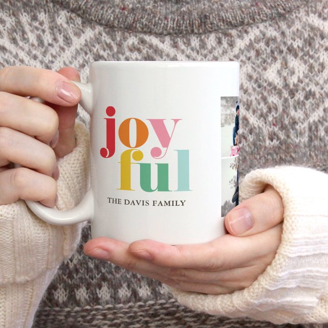 Mug Fun Multicolor "Joyful" Galerie de 3 Photos (Créateur téléchargé)