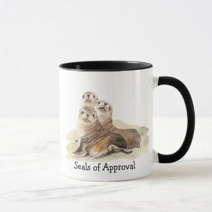 Mug Fun "Phoques d'Approbation" avec de mignons phoque