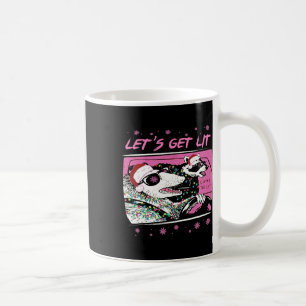 Mug Fun Possum Raccoon Lets Obtenir Trash Street Pink 