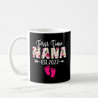 Mug Fun Première Fois Nana Est 2022 Fleurs Fête Des Mè