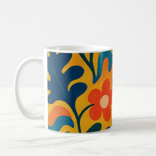 Mug Fun Retro Garden Collage Motif Motif