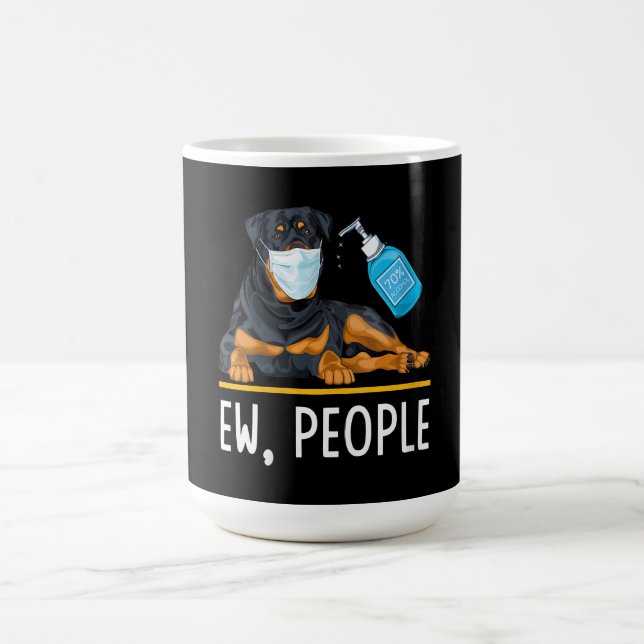 Mug Fun Sanitizer à la main pour les femmes Rottweiler (Centre)