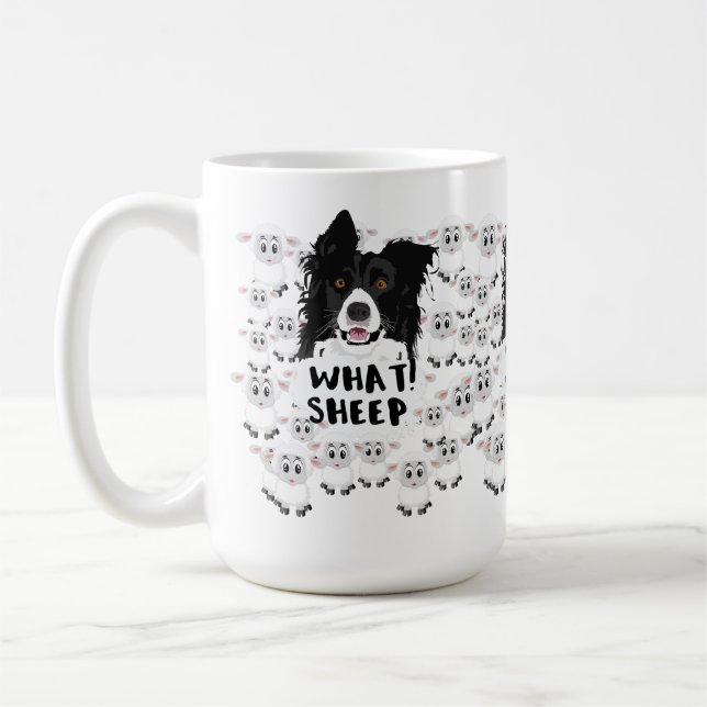 Mug Fun Sheep Herding Chien & Sheep (Gauche)