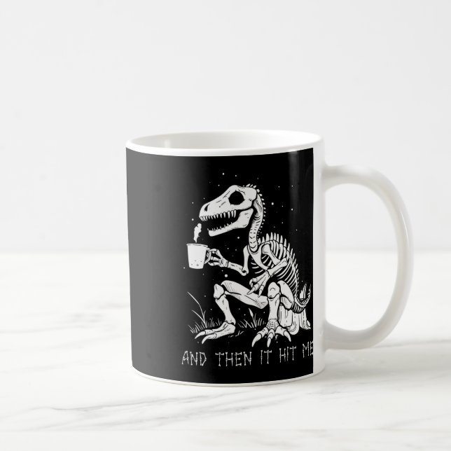 Mug Fun Skeleton Dinosaure Costume Goth Hommes Femmes  (Droite)