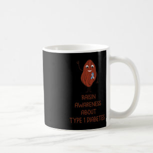 Mug Fun T1D Type 1 Diabète Sensibilisation Ruban Cadea