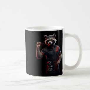 Mug Fun Tee Dart Raccoon pour lancer des fléchettes Da