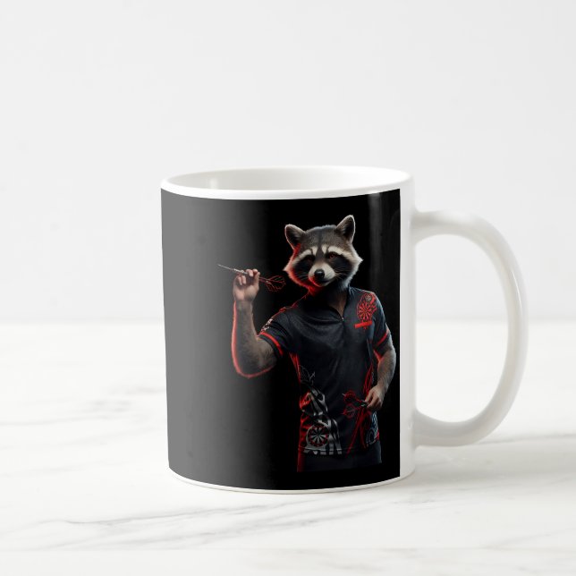Mug Fun Tee Dart Raccoon pour lancer des fléchettes Da (Droite)