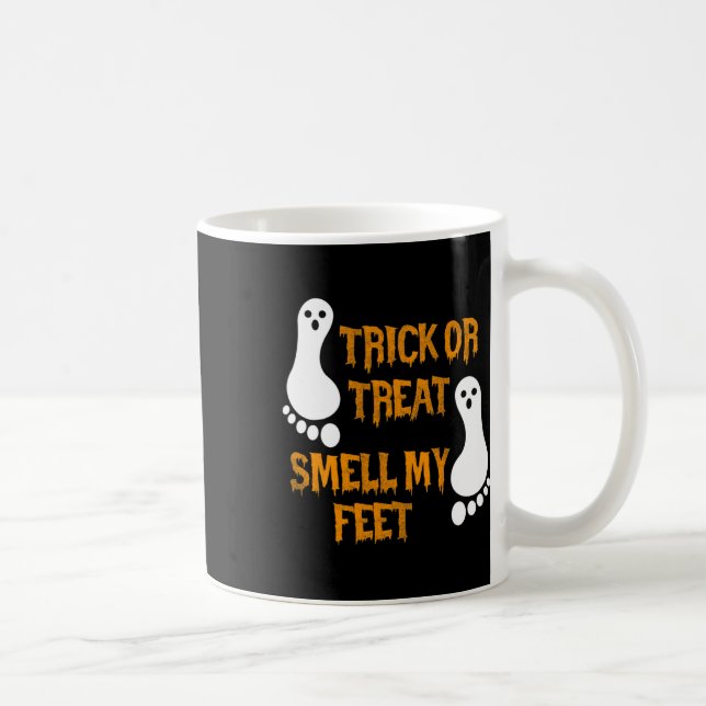 Mug Fun Trick Ou Treat Smell My Feed Halloween (Droite)