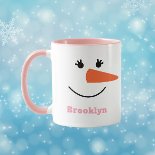 Mug Fun Unique Tendance Nom Personnalisé Joyeux Snowma