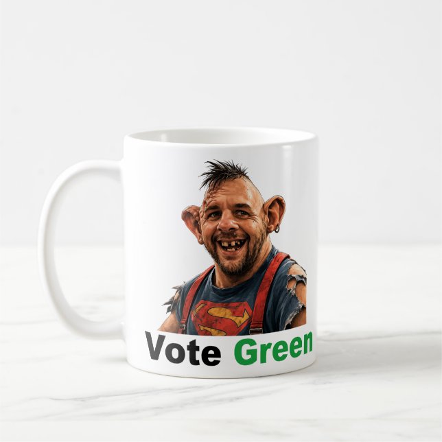 Mug Fun Vote Vert Zack Polanski Parodie Politique (Gauche)