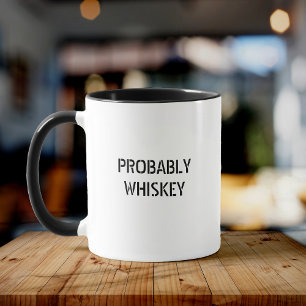 Mug Fun Whiskey Scotch Bourbon Drinker Typographie Coo