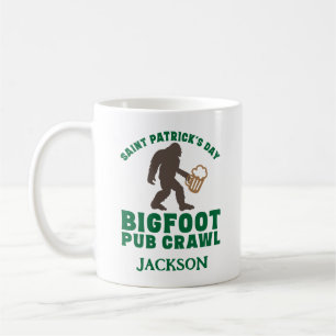 Mug Funky Big Foot Pub Crawl Nom Jour de la Saint Patr