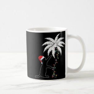 Mug Funky Black Cat Santa Hat Hawaiian Noël À Ju