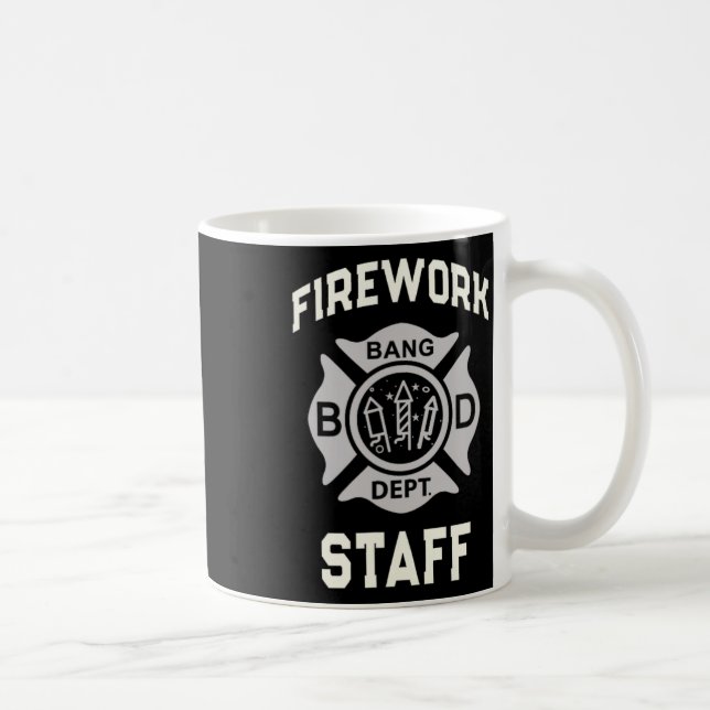 Mug Funky Firework Personnel 4 juillet Team Safety Dir (Droite)