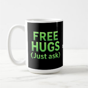Mug Funky Free Hugs Posez-Vous Simplement À La Famille
