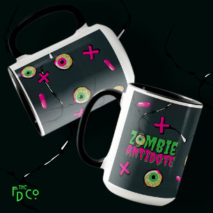 Mug Funky Mignky Ghoulish Zombie Antidote Pun