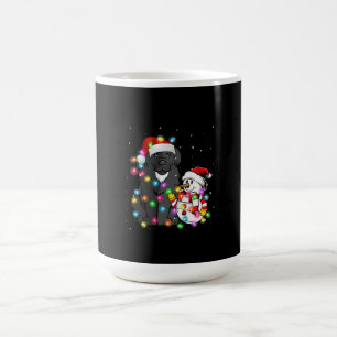 Mug Funky Newfoundland Chien Christmas Tee Snowman Lig