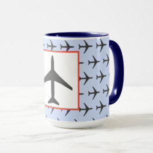 Mug Funky Plane Avion Aviation Fly Airways