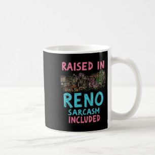 Mug Funky Reno Nevada Night Skyline Vintage