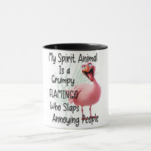 Mug Funky Sarcastic Grumpy Flamant rose
