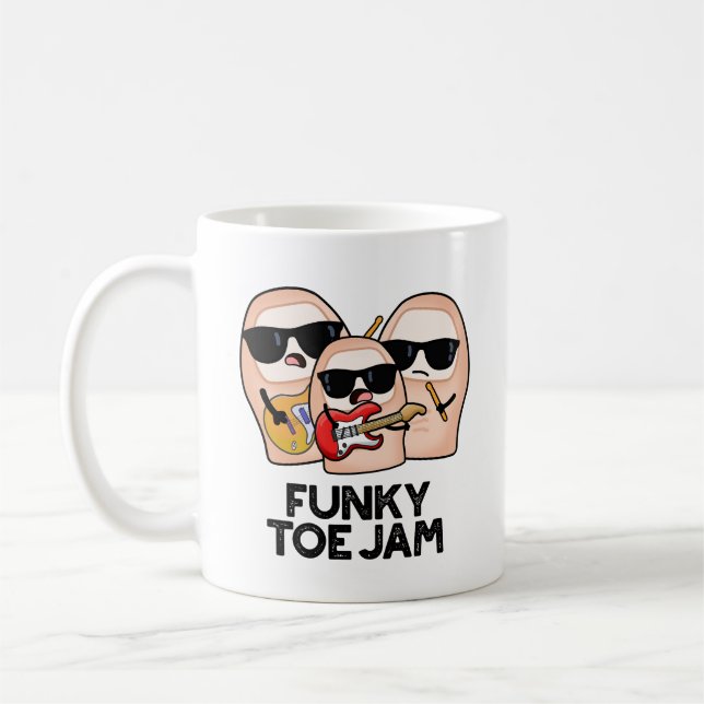 Mug Funky Toe Jam Funny Music Pun  (Gauche)