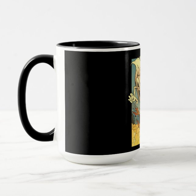 Mug Funky Toilet Papier Monster Style Japonais (Gauche)