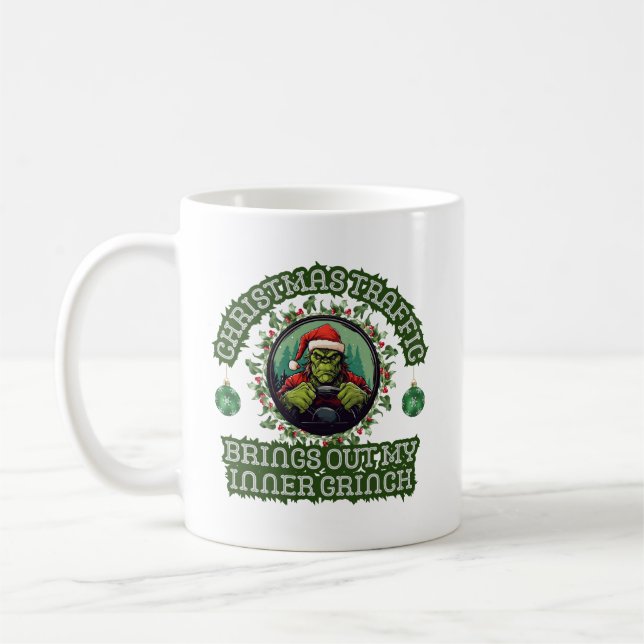 Mug Funky Trucker Noël Grinch Trafic (Gauche)