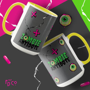 Mug Funky Zombie Antidote XOXO Pour L'Amour Du Café