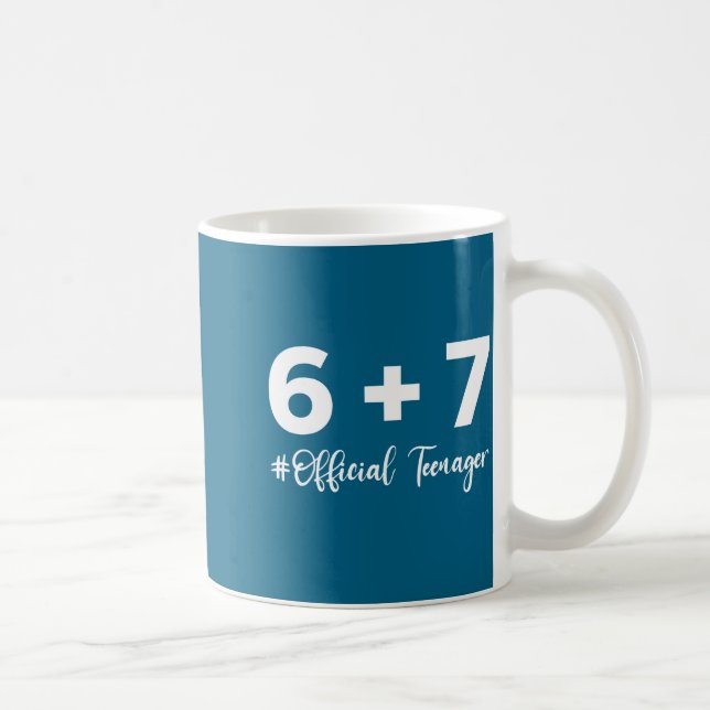 Mug Funny 13th Birthday Teenager 6+7 Year Old Boys Kid (Droite)