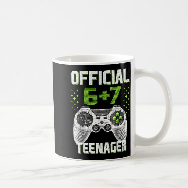 Mug Funny 13th Birthday Teenager 6+7 Year Old Boys Kid (Droite)