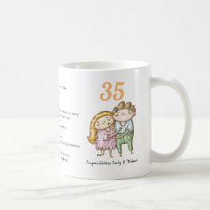 Mug FUNNY 35e anniversaire Mariage Personnaliser sur l